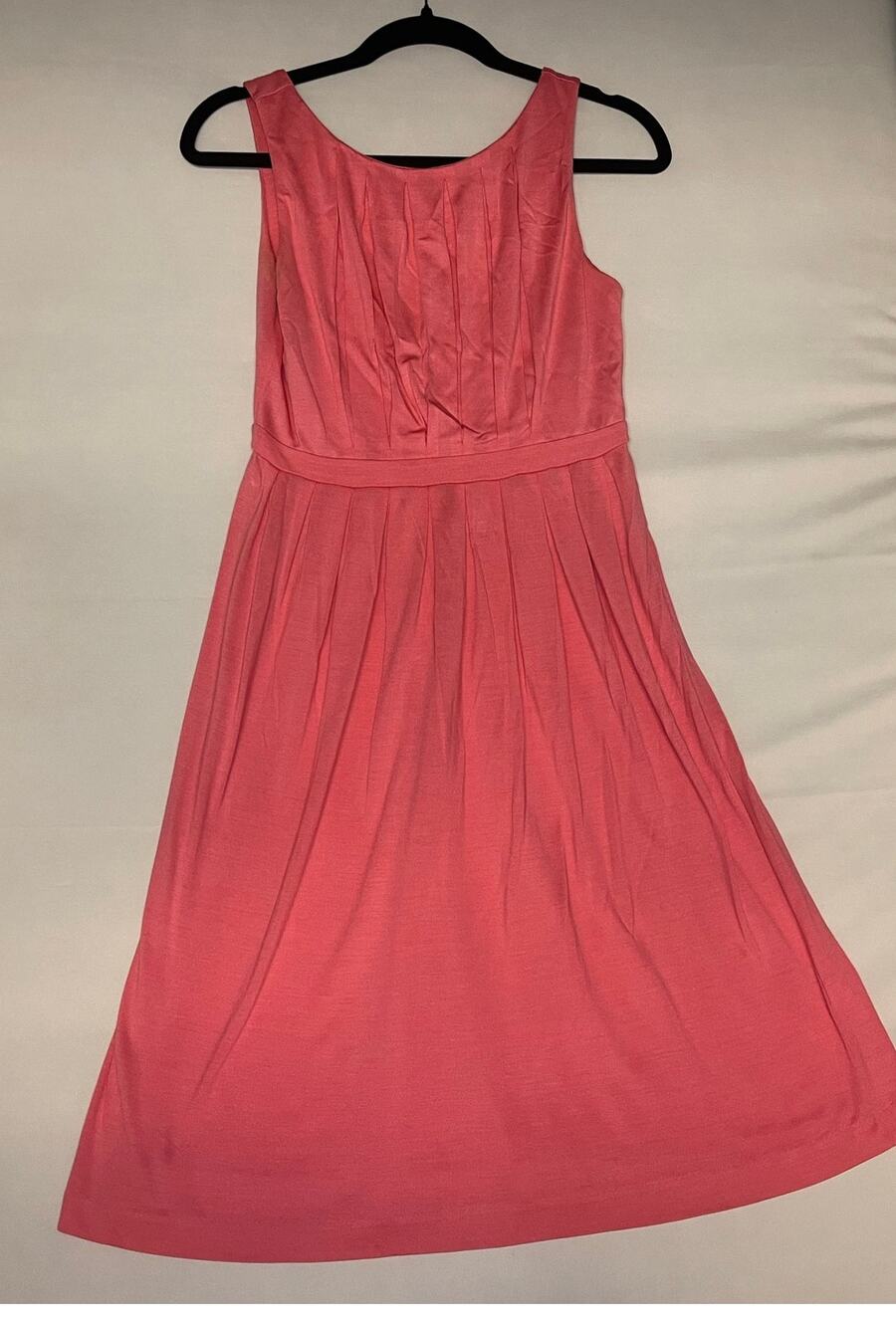 Banana Republic Pink Sleeveless Pleated Fit & Flare Dress S